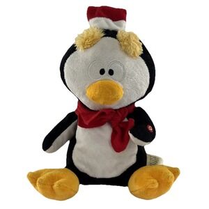 Gemmy Singing Dancing Animated Christmas Penguin "Tutti Fruity" Plush Tested